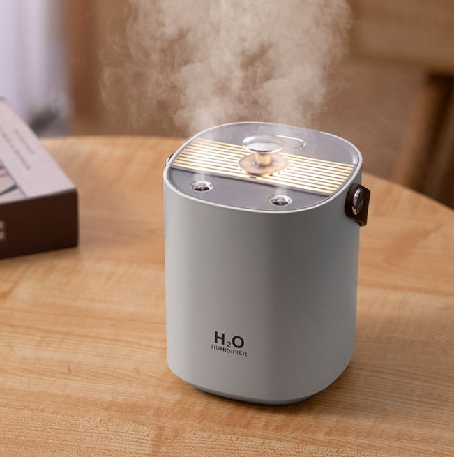 New Dual Spray Mute Portable Humidifier Home Heavy Fog Office Bedroom Air Humidifier